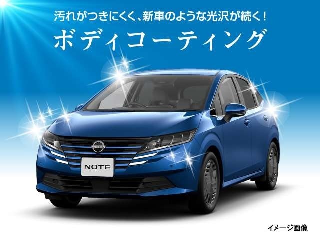 ボディ表面保護剤です。納車前に施工しますと、クルマのボディ表面に透明の保護膜を形成し、オリジナルペイントの輝きを長期間持続します。