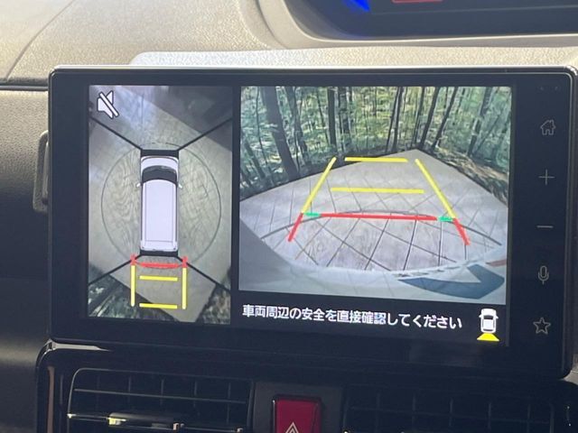 【マルチテレインモニター】車のフロントやサイドのカメラ画像を同時にモニター表示することで、悪路や狭い道を走行時でも周囲の状況確認ができ安心！本格SUVにうれしい装備です♪