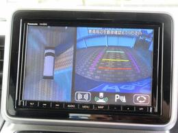お車を真上から見たような映像が見れる全方位モニターも装備されております♪見えずらい死角が減り運転も快適になりますね♪