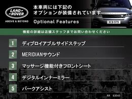 こちらの車輌には表記のメーカーオプションが装備・装着されております。