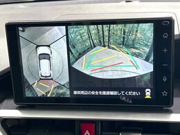 【パノラマモニター】専用のカメラにより、上から見下ろしたような視点で360度クルマの周囲を確認することができます☆死角部分も確認しやすく、狭い場所での切り返しや駐車もスムーズに行えます。