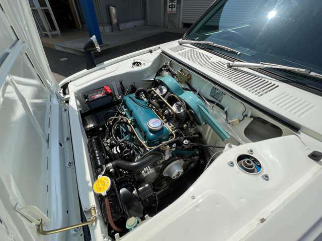 SUツインキャブエンジンがX-1・Rの証(^^)/　エンジンルームも丁寧に仕上げました。1170cc　A12型OHV水冷直列4気筒エンジン