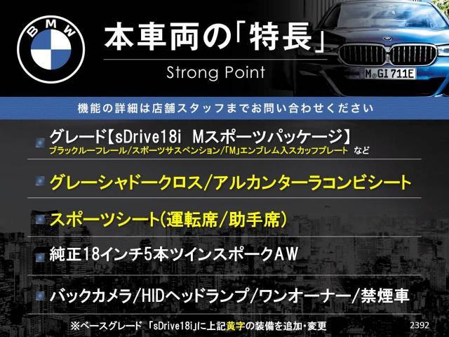 本車両の主な特徴をまとめました。上記の他にもお伝えしきれない魅力がございます。是非お気軽にお問い合わせ下さい。