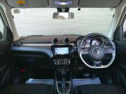 インパネ周りのお写真です。　視界が広く運転もしやすくなっております。