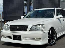 お待たせしました！1JZターボ速い！クラウンエステート　アスリートVが入庫！人気のパールボディ（062）社外アルミや車高調、フィルムガラス、社外マフラーでカスタム済！