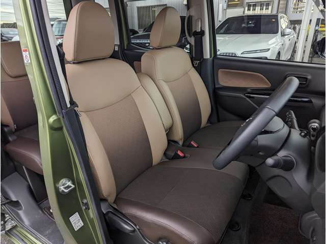 ブラウンネオソフィール（合皮）×スエード調クロスコンビシート