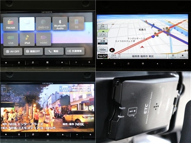 新品で7インチナビをインストールいたしました！！Bluetooth接続有になりますので運転中も快適です！！