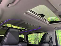 【ツインムーンルーフ】開放感たっぷりの希少装備、ツインムーンルーフが装着されています！車内に明かりを取り入れたり景色を楽しむ以外にも、車内の空気も簡単に換気できて快適です！