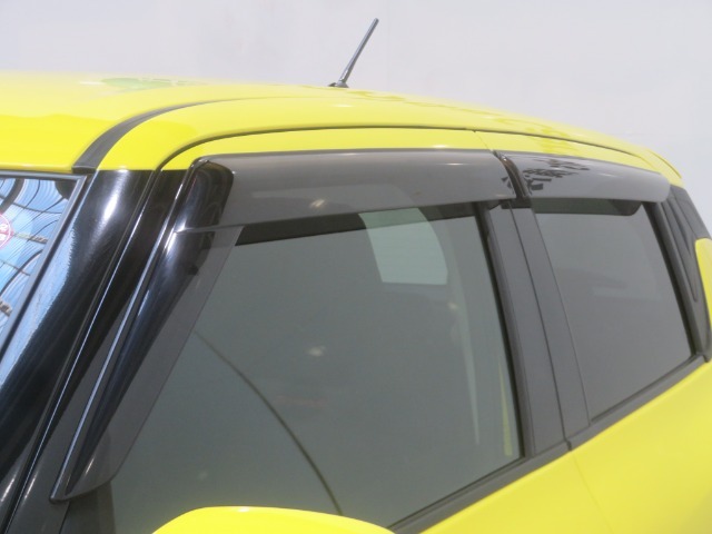 車内の空気の入れ替えだけでなく、雨天時の雨の入り込みや紫外線防止にも役立つドアバイザー装着済みです。