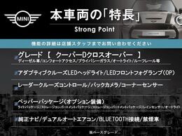 本車両の主な特徴をまとめました。上記の他にもお伝えしきれない魅力がございます。是非お気軽にお問い合わせ下さい。