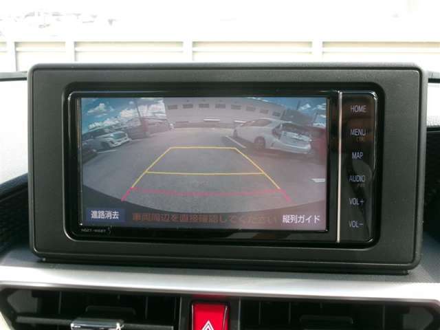 バックモニター付きですので、日常の駐車はもちろん、人や障害物などを映像で確認できるので安心です！（補助装置になりますので、目視でもご確認ください）