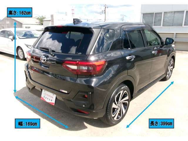 車両寸法はカタログ掲載値を参考に表示しております。オプション品などの装着により車両寸法が変更となる場合がございます。あらかじめご了承ください。