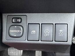 ☆電動ミラー　助手席パワーウィンドウOFFスイッチ　アイドリングストップ　横滑り防止装置