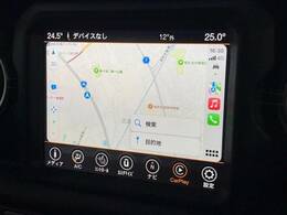 ●Apple　Car　Play：スマホとの有線接続で、ナビ・オーディオ再生などスマホのアプリ機能が画面でも使える便利機能です！