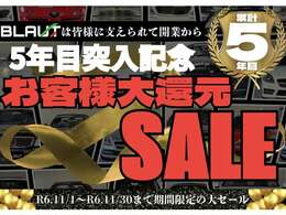 BLAUTは皆様に支えられて開業から5周年！日ごろからの感謝を込めて特大セールを開催！