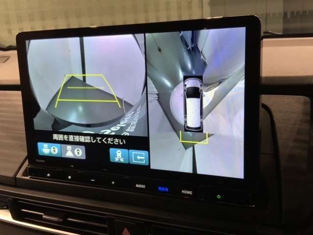 全方位モニターがついています！　車の周囲を360°安全確認できるので、普段の駐車はもちろんの事、縦列駐車や幅寄せの際にも活躍してくれますよ。