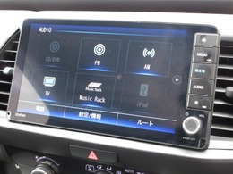 ナビゲーションはギャザズ9インチメモリーナビ(VXU-245FTi)が装着されております。AM、FM、CD、DVD再生、音楽録音再生、フルセグTV、Bluetoothがご使用いただけます。