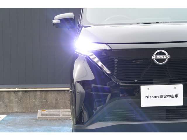 LEDヘッドライトで視界良好