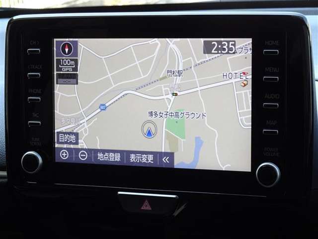 何処へでも行きたい場所へ、安心のトヨタ純正メモリーナビを装備してます。