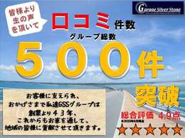 輸入車販売実績45年、生の声を頂いてついに口コミ500件を突破！引き続き全国から厳選した高品質な輸入車をお値打ち価格にてご提供させて頂きますのでこれからも変わらぬご愛顧をよろしくお願い申し上げます。