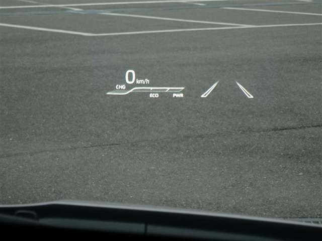 カラーヘッドアップディスプレイ付き。少ない視線移動で情報を確認できるので、運転の疲労軽減に繋がりますよ♪