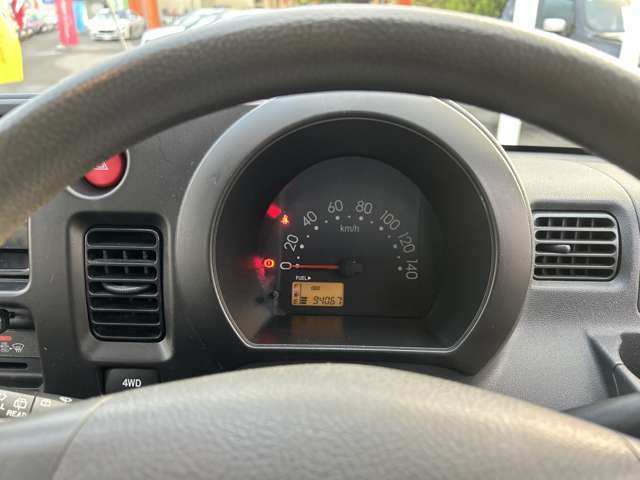 メーター周りです。汚れ等なく綺麗に保たれています。走行距離もとても見やすくなっています。