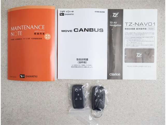 メンテナンスノート付きです。過去の整備記録を確認したり、お車の状況にあった整備をすることに役立ちます。
