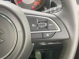 【クルーズコントロール】高速道路もラクラク走行。アクセルを離しても一定速度で走行ができ、長距離運転時の負担を軽減！加速・減速も簡単なスイッチ操作で調整できます。