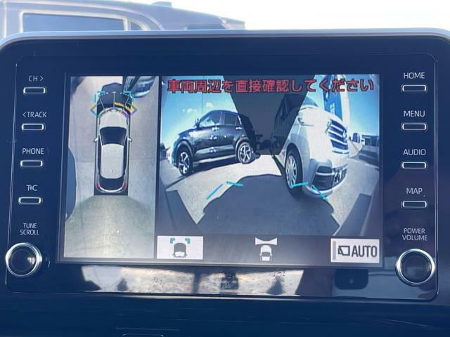 【全方位カメラ・前方映像】駐車も安心♪便利な全方位カメラ♪クリアランスソナー付なので前後に障害物があると映像と警告音で知らせてくれます♪