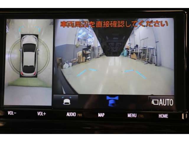 フロントカメラも搭載しています。フロントモニターがあると、小さな子供がしゃがんでいたりしていても発見しやすいですし、前方駐車や車の停止線の確認のサポートにもなります。