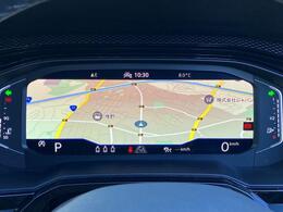 メーター部に地図の表示も可能