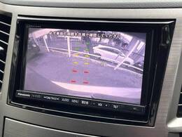 【バックカメラ】駐車時に後方がリアルタイム映像で確認できます。大型商業施設や立体駐車場での駐車時や、夜間のバック時に大活躍！運転スキルに関わらず、今や必須となった装備のひとつです！