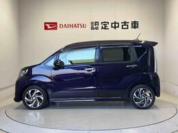 側面からの写真です。ご希望のお車が見当たらない場合は、弊社スタッフがしっかりとお客様のご要望に合ったお車をお探し致します。