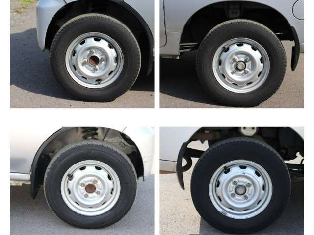 145R12サイズのタイヤをはいています。