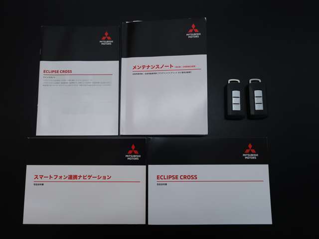 取扱説明書、メンテナンスノート（整備記録簿あり）スマートキー