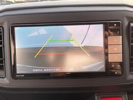 【バックカメラ】駐車時に後方がリアルタイム映像で確認できます。大型商業施設や立体駐車場での駐車時や、夜間のバック時に大活躍！運転スキルに関わらず、今や必須となった装備のひとつです！