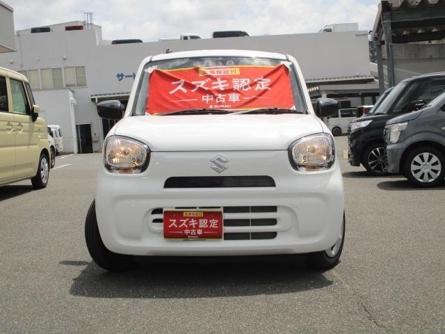 アルトらしさはそのままに、大きな窓で視界良好、衝撃吸収構造でさらに安全に。従来の【ハロゲンヘッドランプ】です。