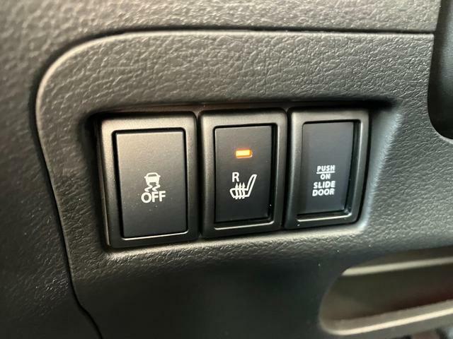 運転席にシートヒーターを装備。暖房が効き始めるよりも早くシートが暖まります。強い暖房による乾燥が気になる方にもおススメです。