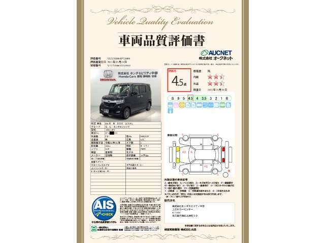 第3者機関によって車両状態証明書を発行しておりますので、状態の確認含めて安心、信頼、満足にお答えします。