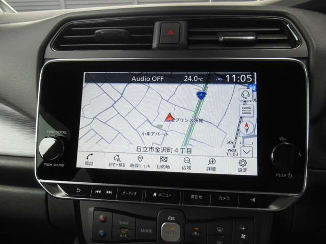 メーカーオプションナビ！充電スポットなど表示できます！