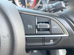 【クルーズコントロール】高速道路もラクラク走行。アクセルを離しても一定速度で走行ができ、長距離運転時の負担を軽減！加速・減速も簡単なスイッチ操作で調整できます。