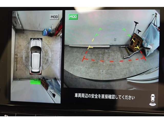 ＜マルチアラウンドビューモニター＞上から見下ろす視点で周囲を確認