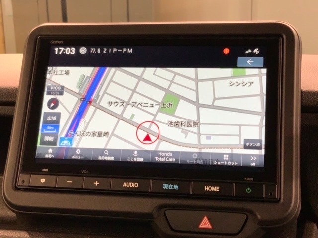 ギャザズナビ搭載です。知らない道も安心ですね！