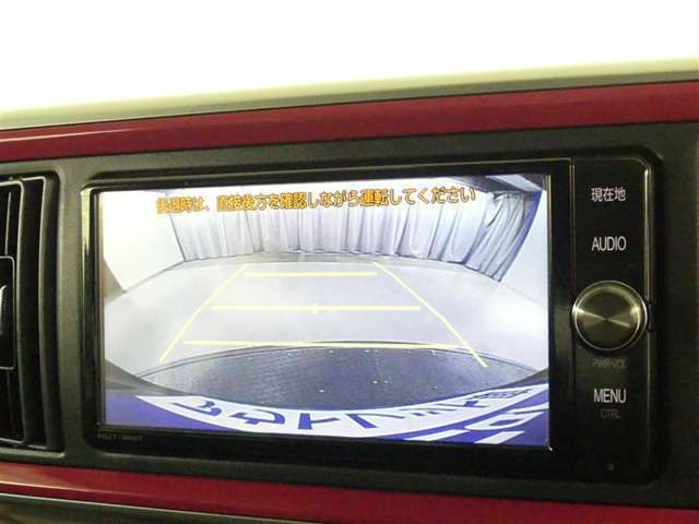 バックガイドモニターで、後方を確認しながら安心して駐車することができます。運転初心者も熟練者も必須の機能ですよ！