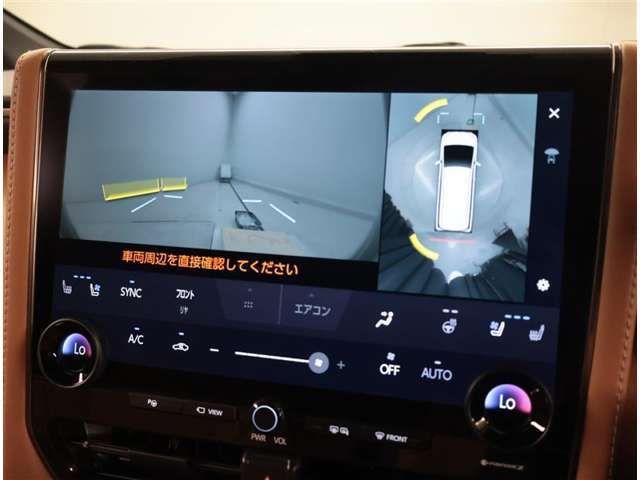 パノラマビューです。全周囲確認できるので、駐車時などに便利です♪