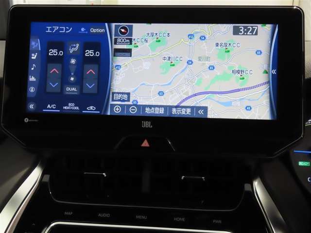 トヨタ純正ナビ装備！地図描写は文字も道もクリアで見やすく、滑らかに表示します。これさえあればもう道に迷わないですみますね♪