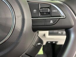 【アダプティブクルーズコントロール】高速道路での長距離走行が楽に！！自動で速度を保つクルーズコントロールが、衝突軽減システムと連携し、前方の車両を感知して車間を保つように速度調節してくれます！！