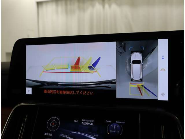車両周辺の安全確認をするパノラミックビューモニター