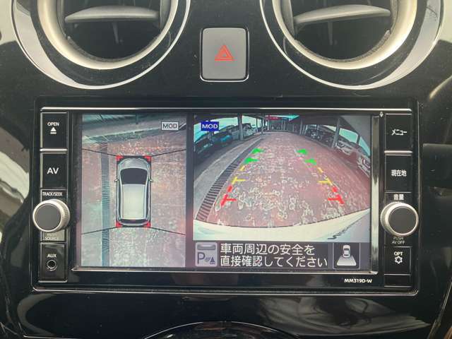 バック時に自車の真後ろの映像＆上から見下ろした映像を映してくれますのでラクラク駐車が可能です(^_^)-☆