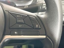 【インテリジェントクルーズコントロール】高速道路での長距離走行が楽に！自動で速度を保つクルーズコントロールが、衝突軽減システムと連携し、前方の車両を感知して車間を保つように速度調節してくれます！！